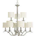Progress Lighting - P4638-09 - Nine Light Chandelier - Inspire - Brushed Nickel