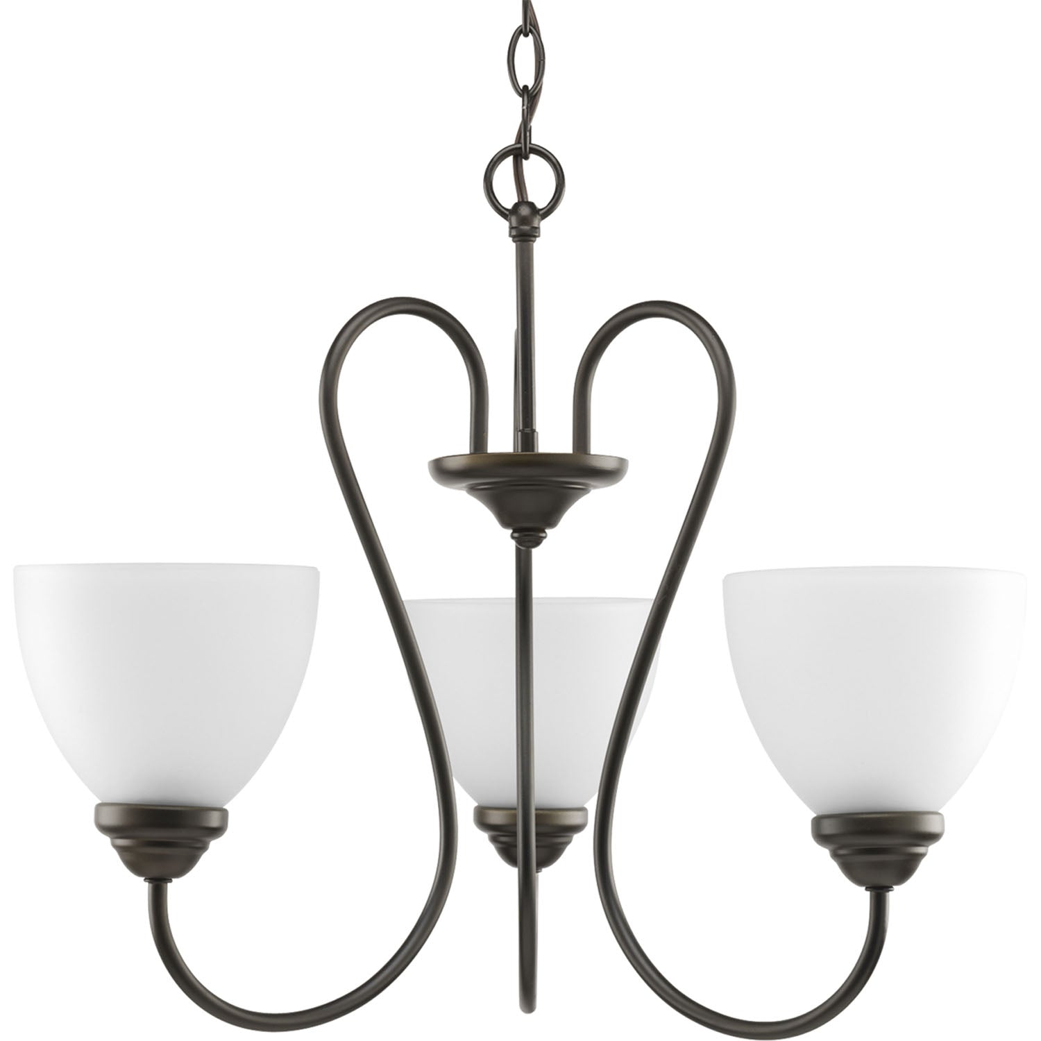 Progress Lighting - P4664-20 - Three Light Chandelier - Heart - Antique Bronze