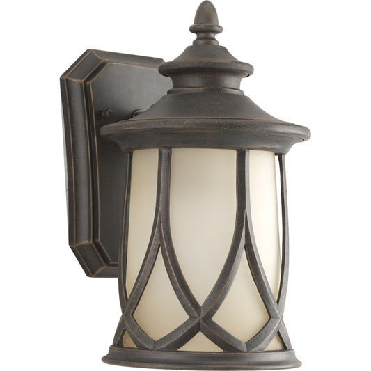 Resort One Light Wall Lantern in Aged Copper