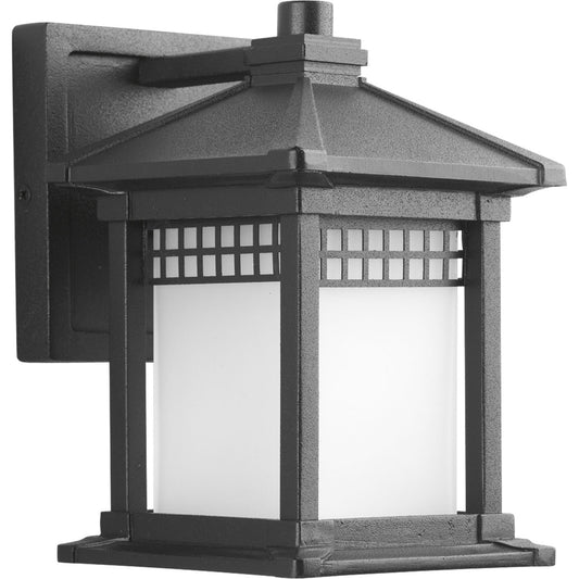 Merit One Light Wall Lantern in Black