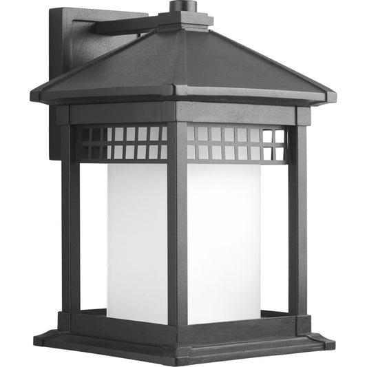 Merit One Light Wall Lantern in Black
