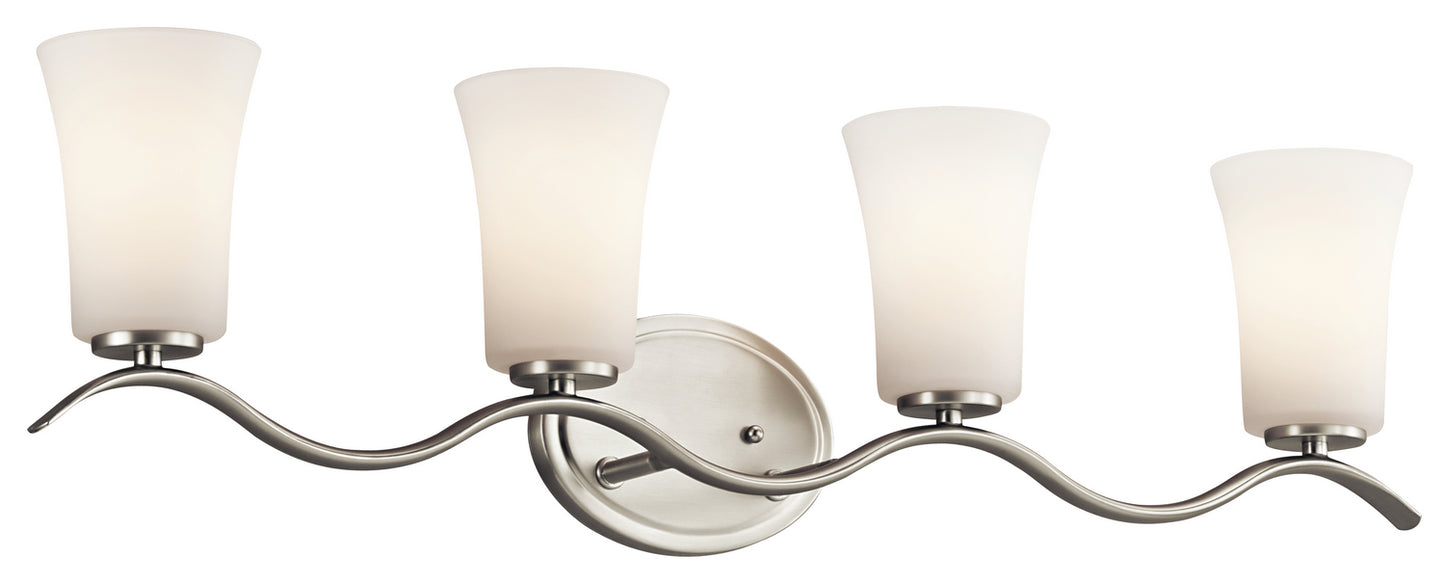 Armida Four Light Bath in Brushed Nickel