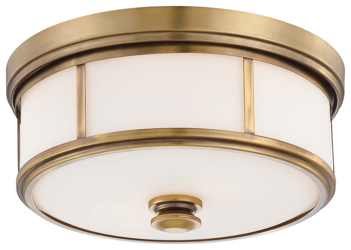 Harbour Point Two Light Flush Mount in Liberty Gold
