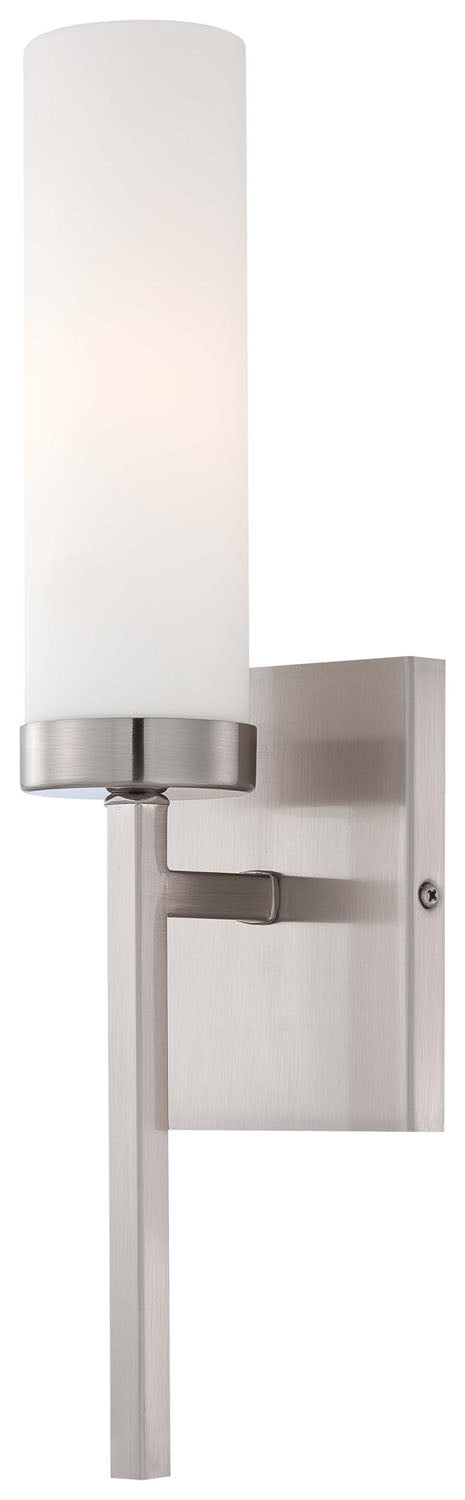 One Light Wall Sconce in Brushed Nickel