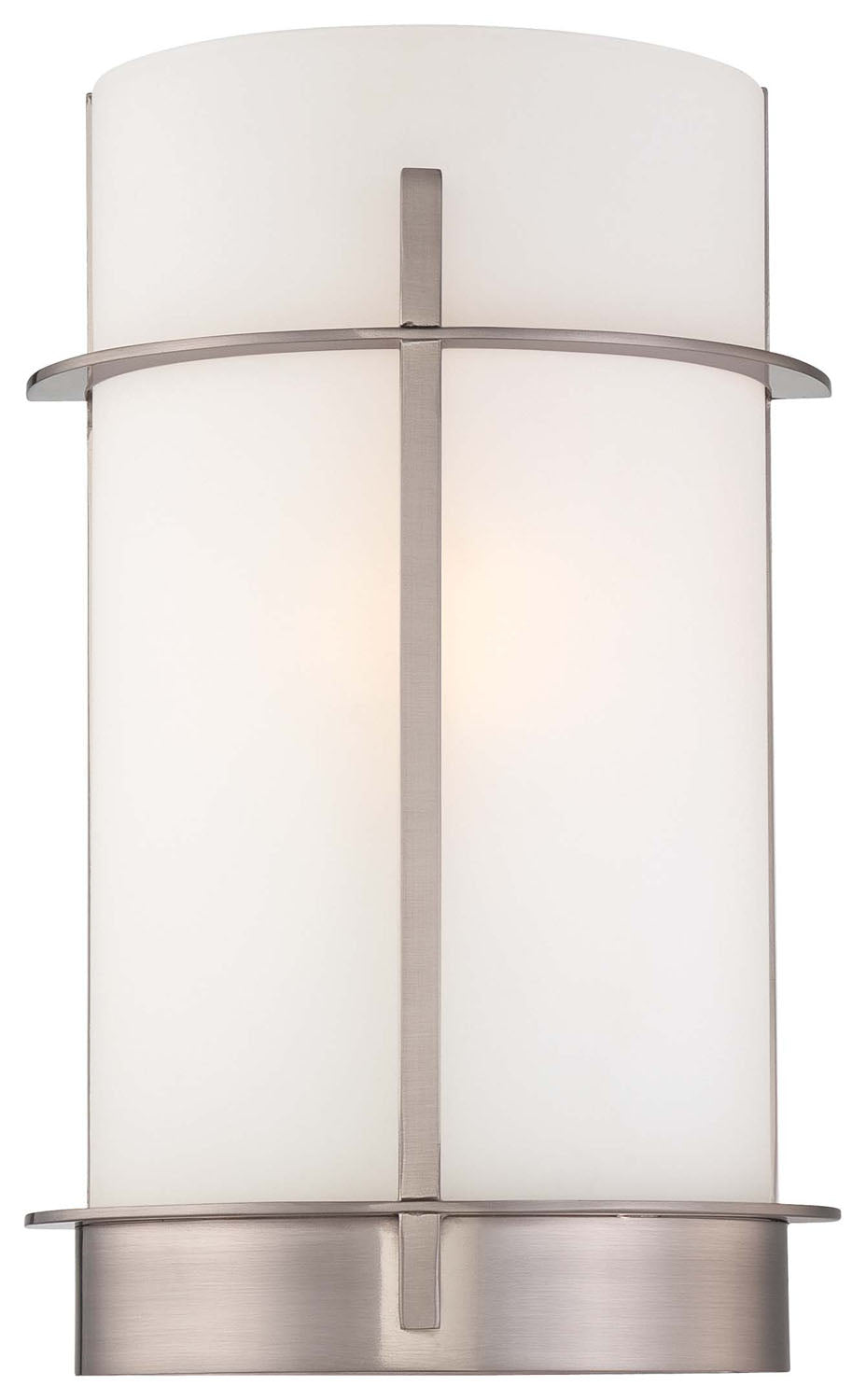 One Light Wall Sconce in Brushed Nickel