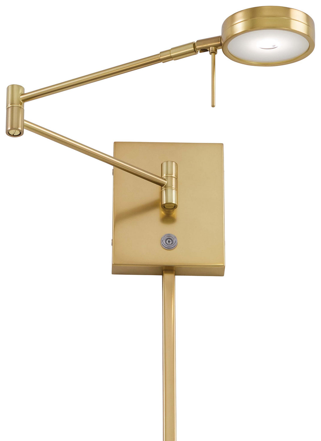 George's Reading Room LED Swing Arm Wall Lamp in Honey Gold