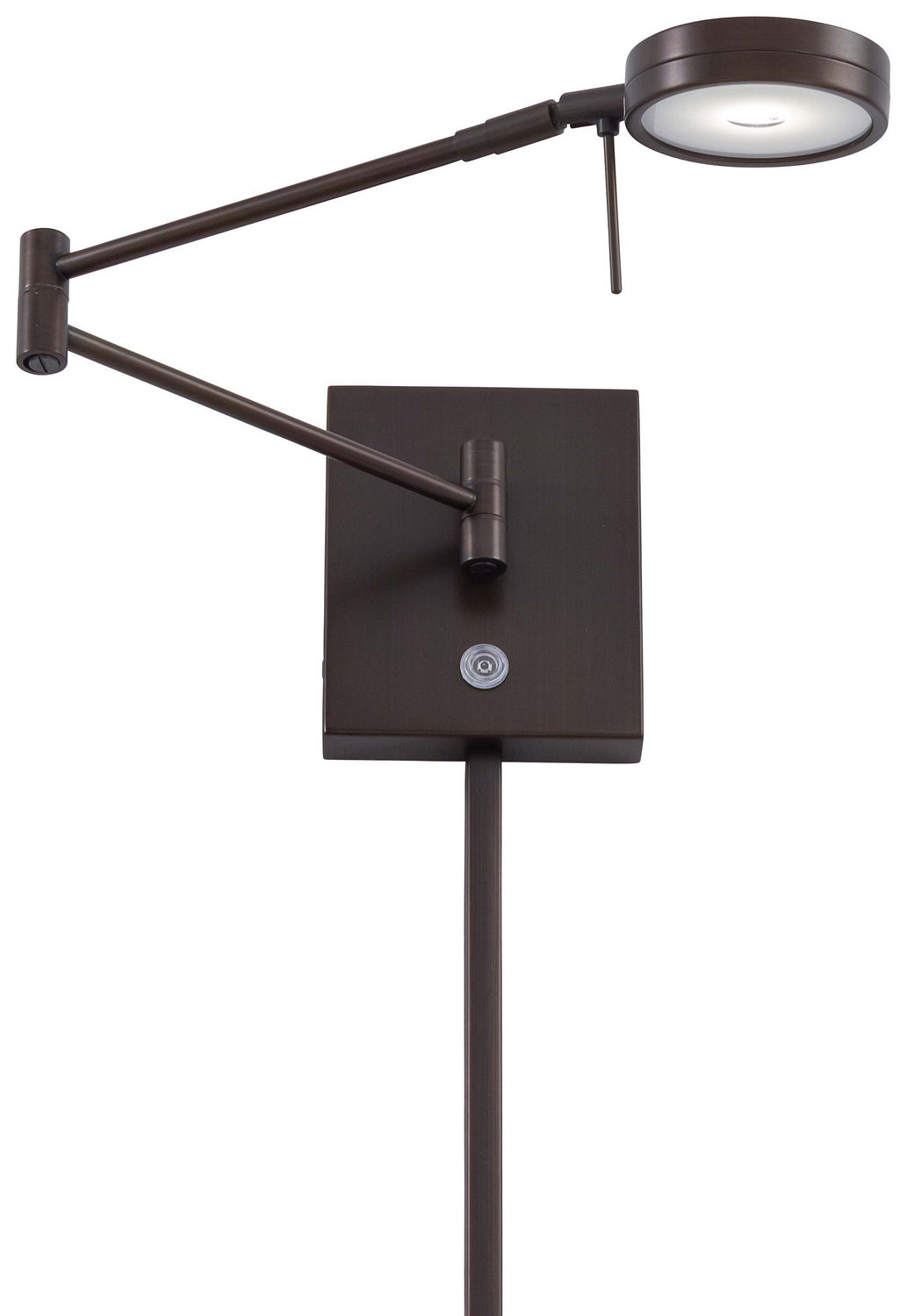 George's Reading Room LED Swing Arm Wall Lamp in Copper Bronze Patina