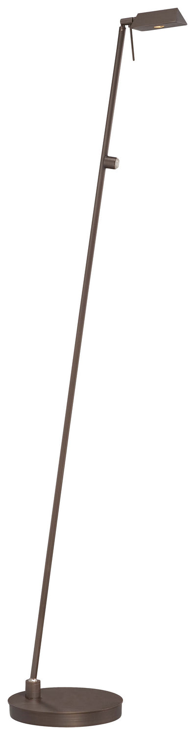 George's Reading Room LED Floor Lamp in Copper Bronze Patina