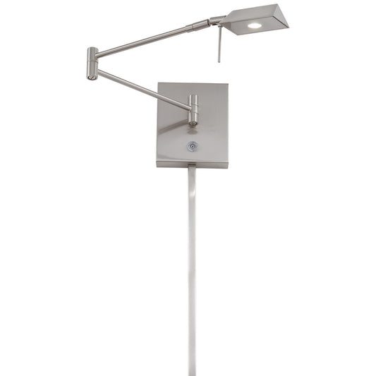 George Kovacs - P4318-084 - LED Swing Arm Wall Lamp - George's Reading Room - Brushed Nickel