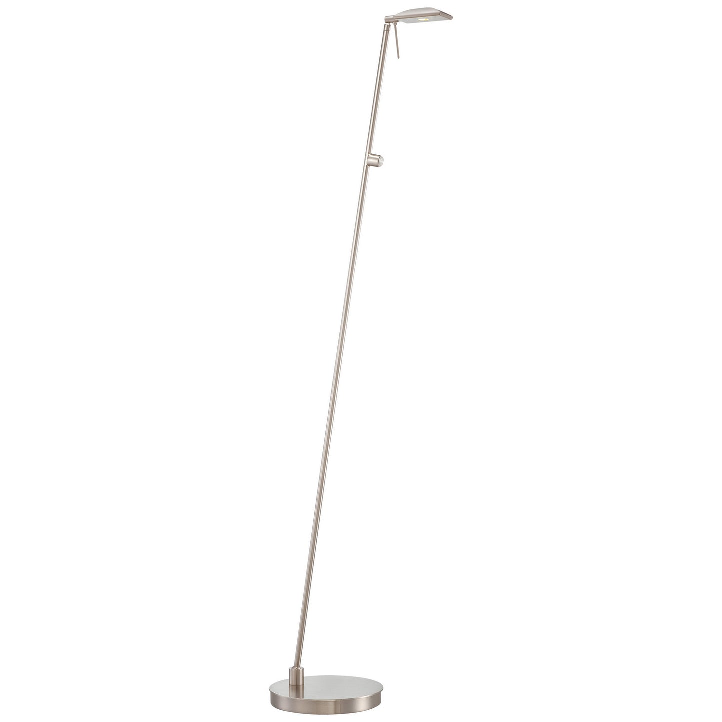 George's Reading Room LED Floor Lamp in Brushed Nickel