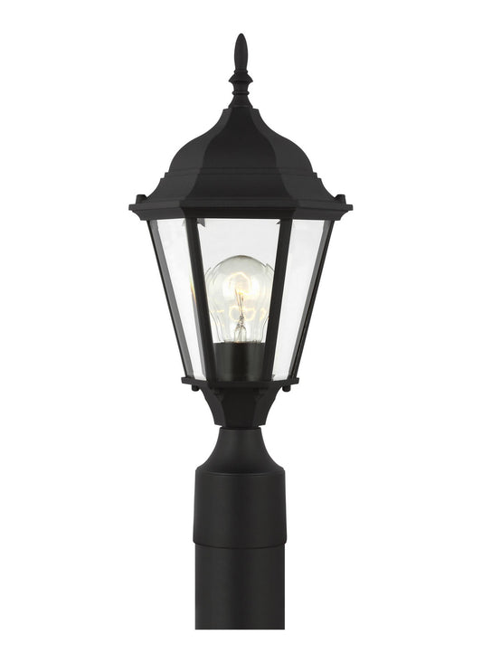 Bakersville One Light Outdoor Post Lantern in Black