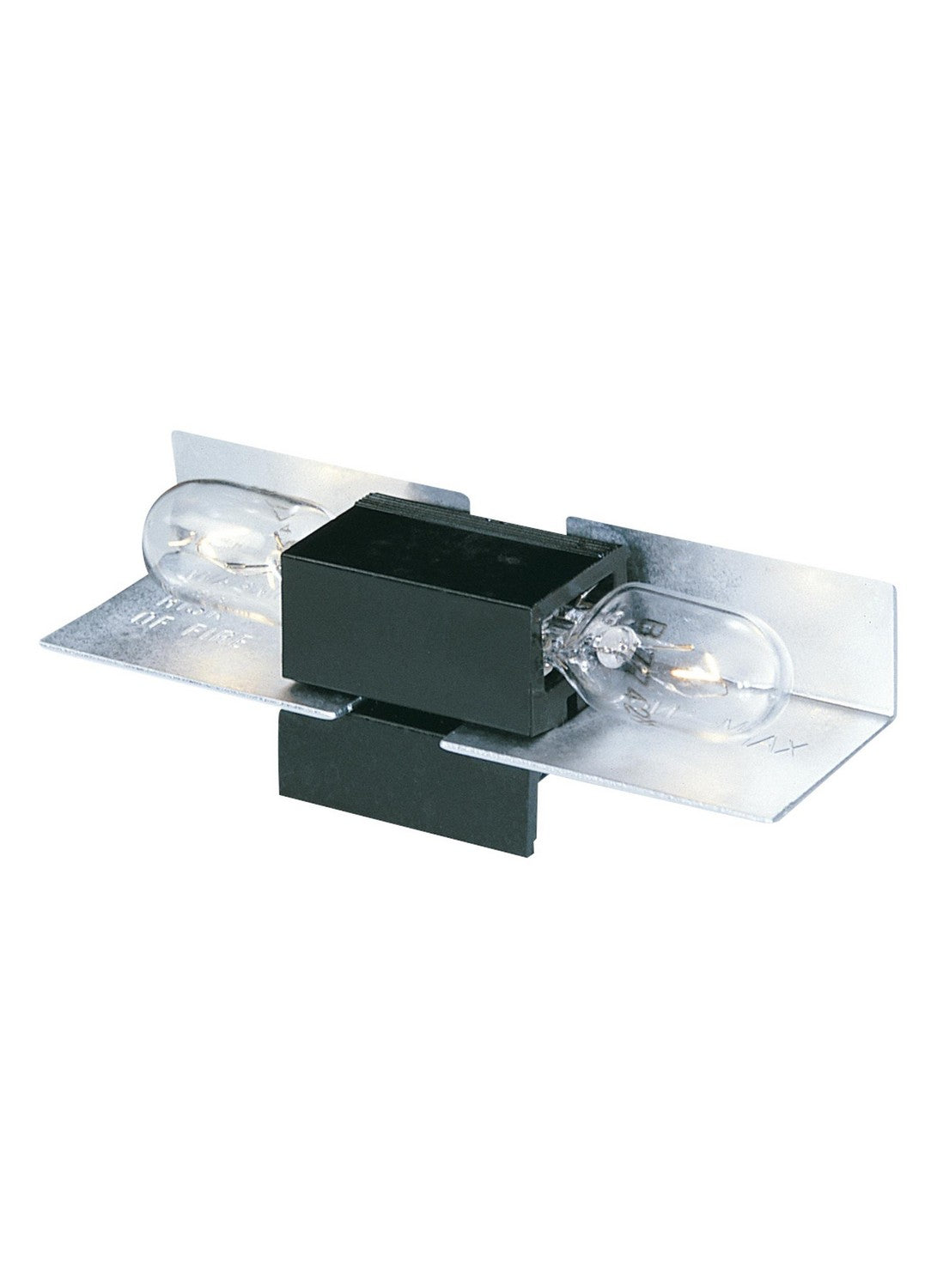 (4-Pack) Lx Wedge Base Lamp holders Wedge Base Lamp Holder in Black