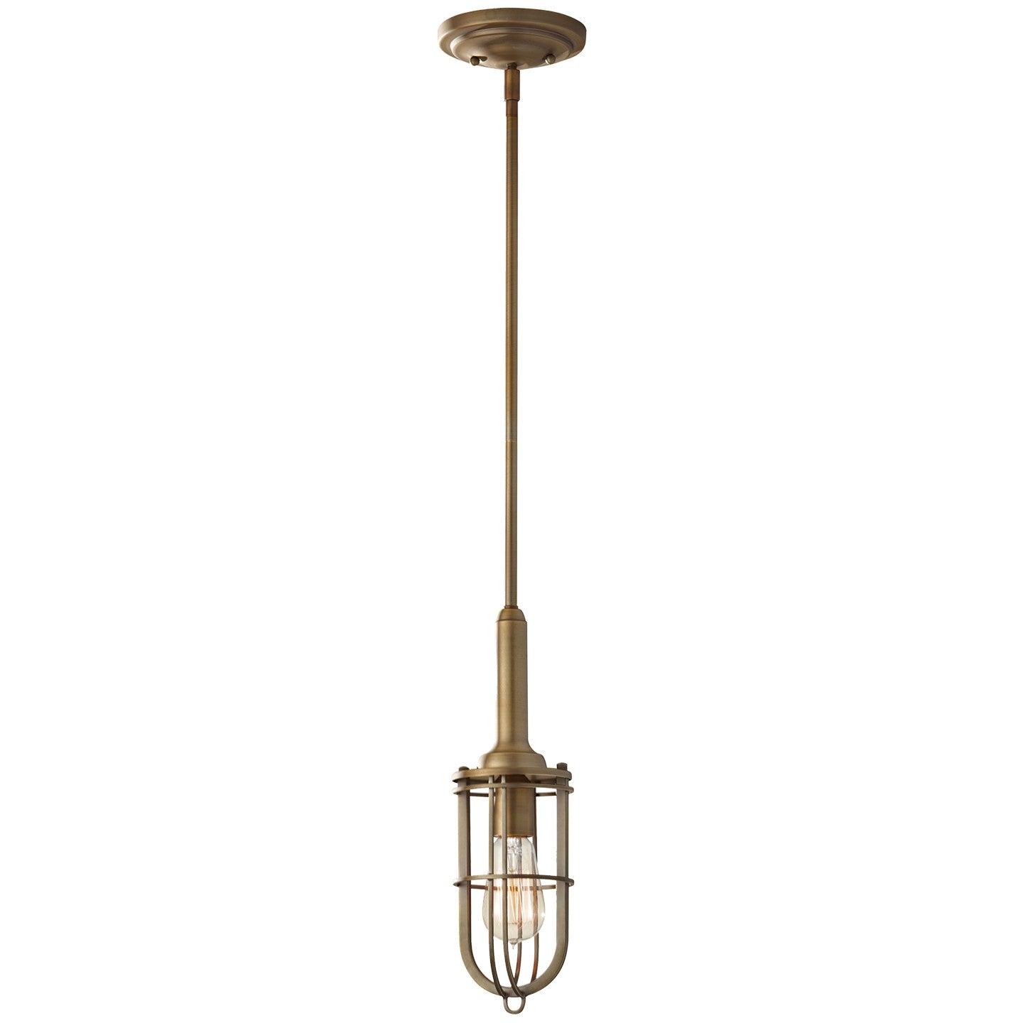Urban Renewal One Light Pendant in Dark Antique Brass