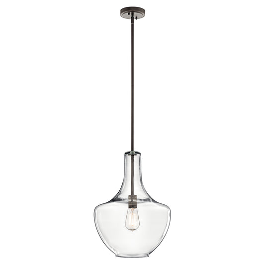 Everly One Light Pendant in Olde Bronze