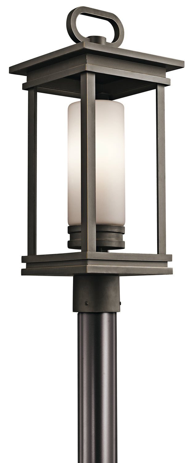 South Hope One Light Outdoor Post Mount in Rubbed Bronze