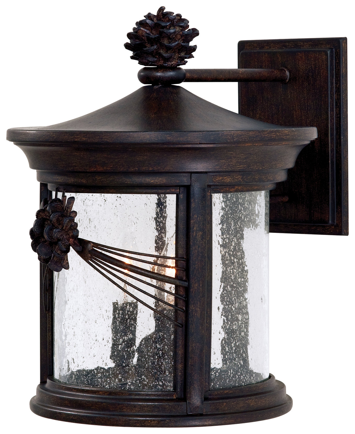 Abbey Lane Three Light Wall Mount in Iron Oxide