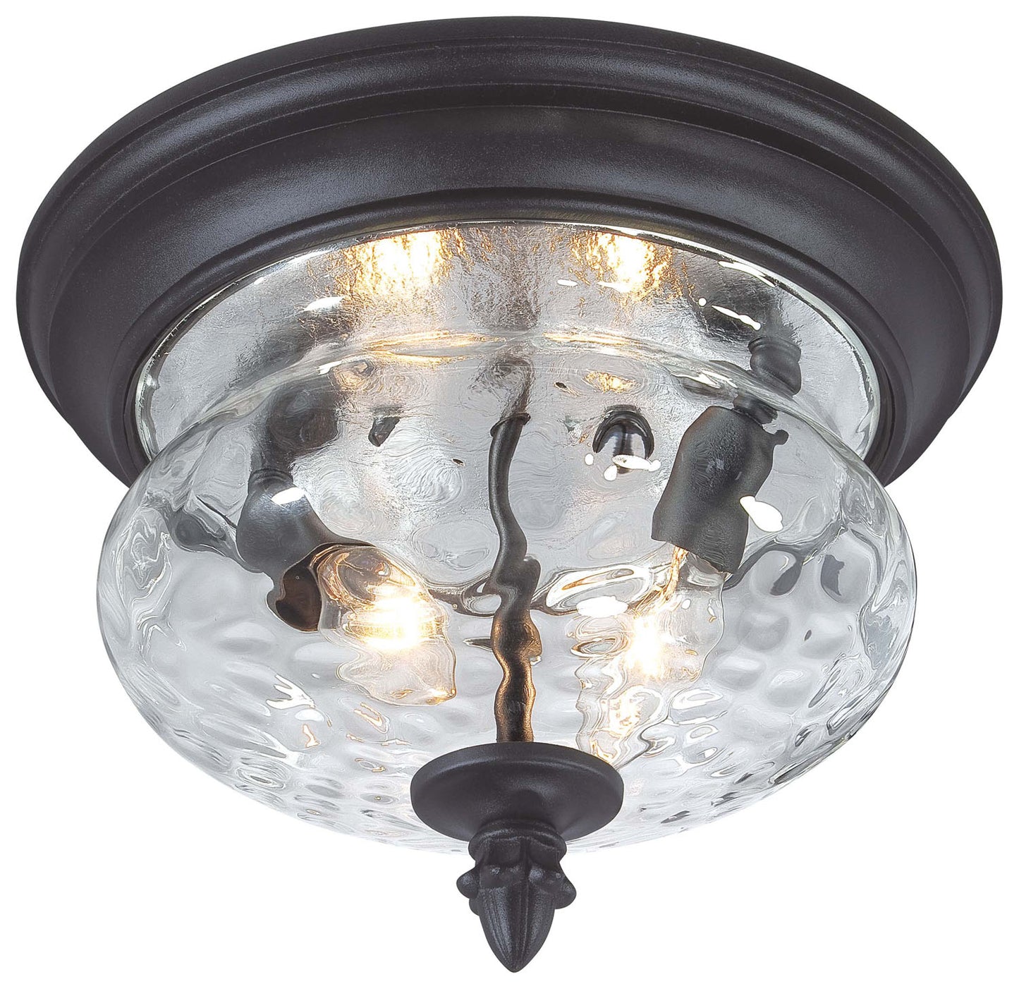 Ardmore Two Light Flush Mount in Black