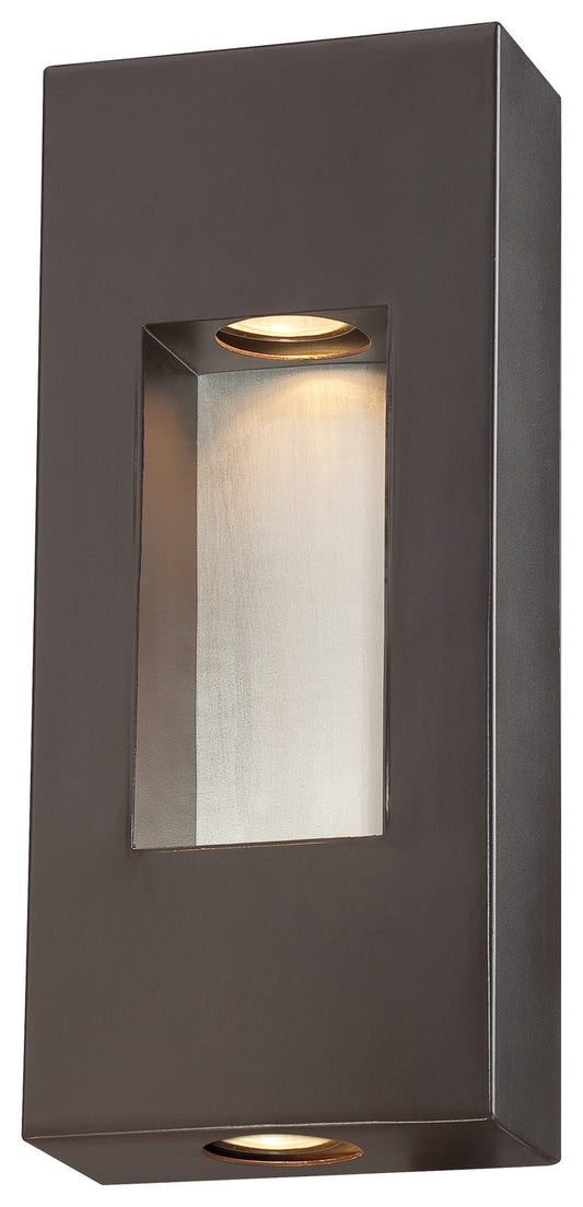 Geox Two Light Outdoor Wall Mount in Dorian Bronze