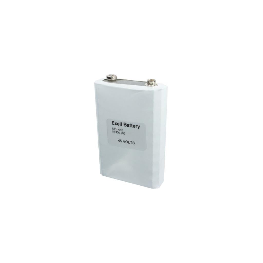 Exell 455 Alkaline 45V Battery NEDA 201, EB-455, 30F40