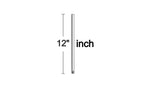 Universal Downrod in Polished Nickel