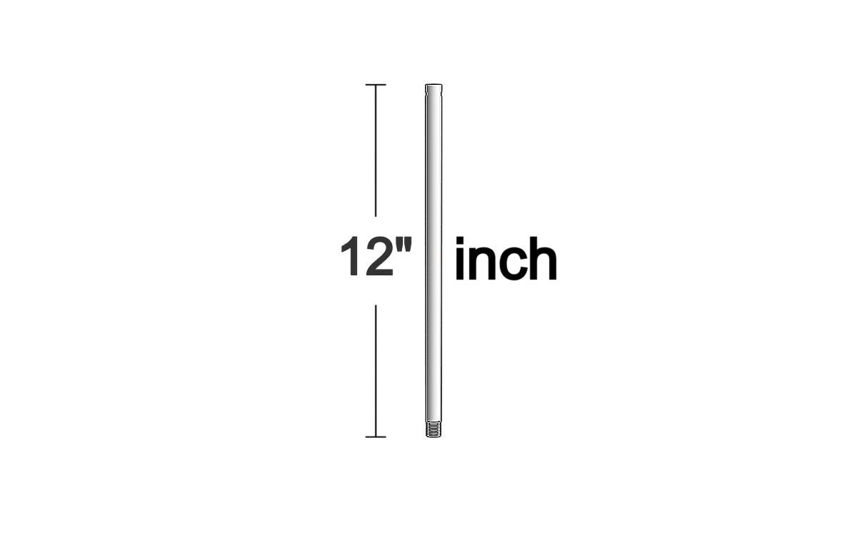 Universal Downrod in Polished Nickel