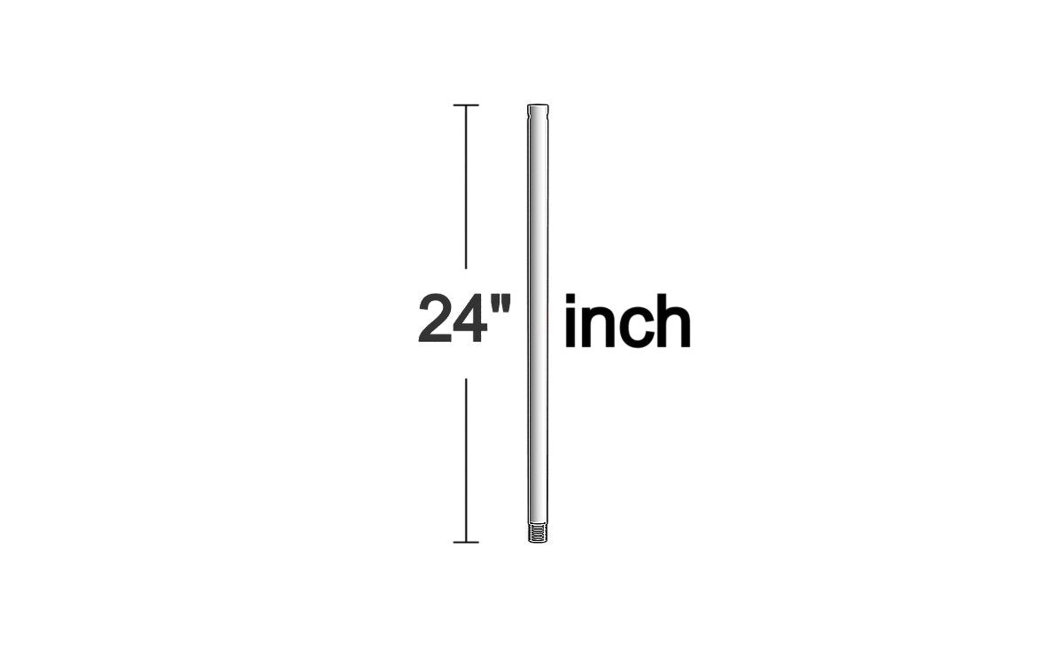 Universal Downrod in Polished Nickel