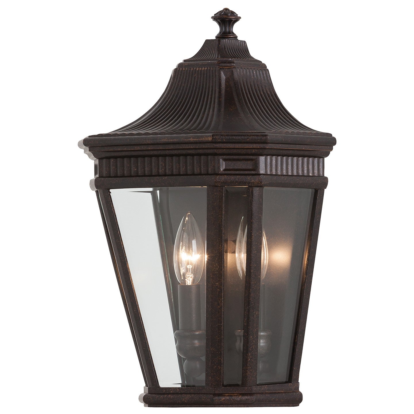Cotswold Lane Two Light Outdoor Fixture in Grecian Bronze