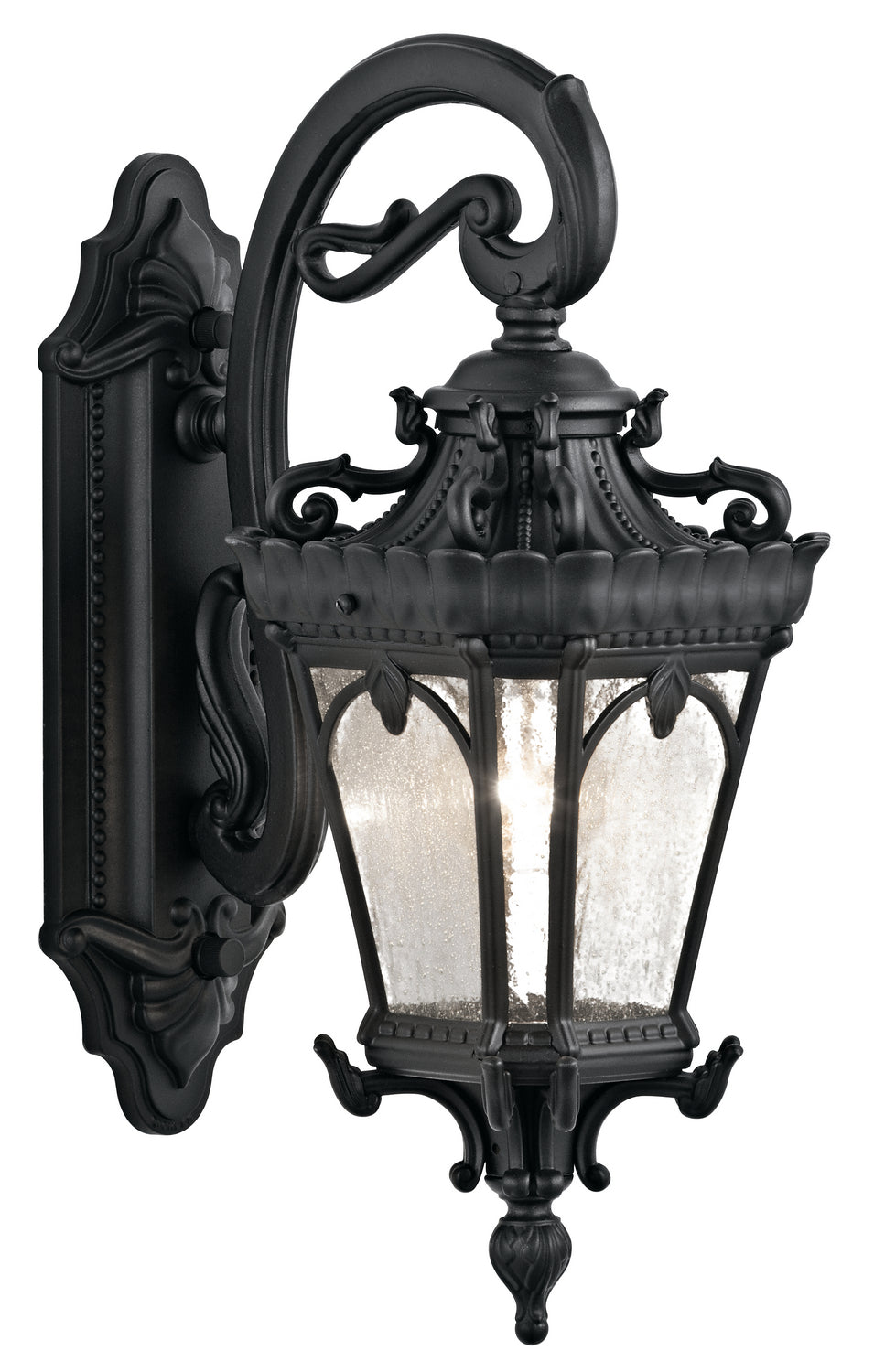 Tournai One Light Outdoor Wall Mount in Textured Black