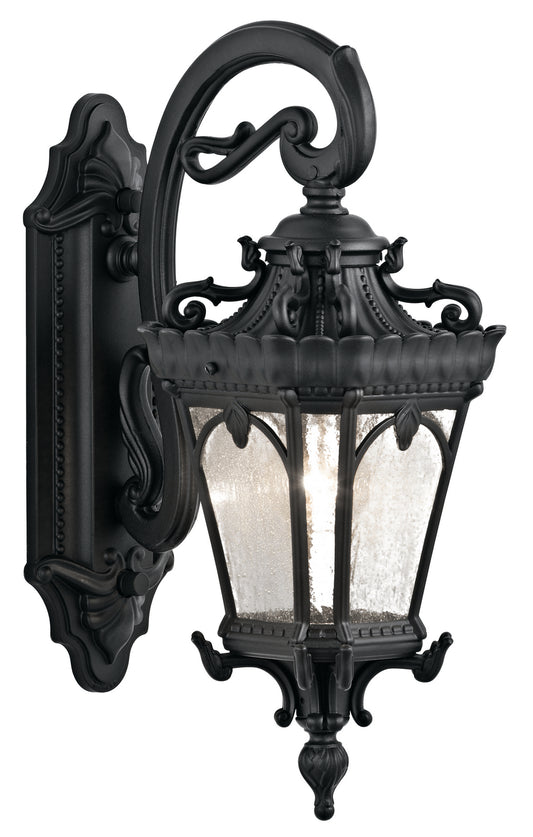 Tournai One Light Outdoor Wall Mount in Textured Black