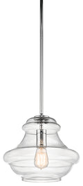 Everly One Light Pendant in Chrome