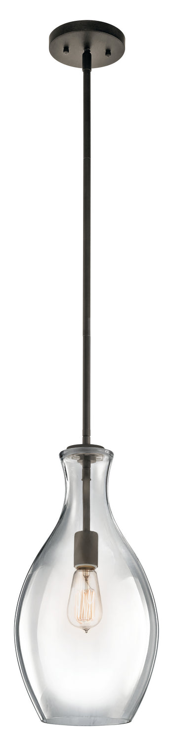 Everly One Light Pendant in Olde Bronze