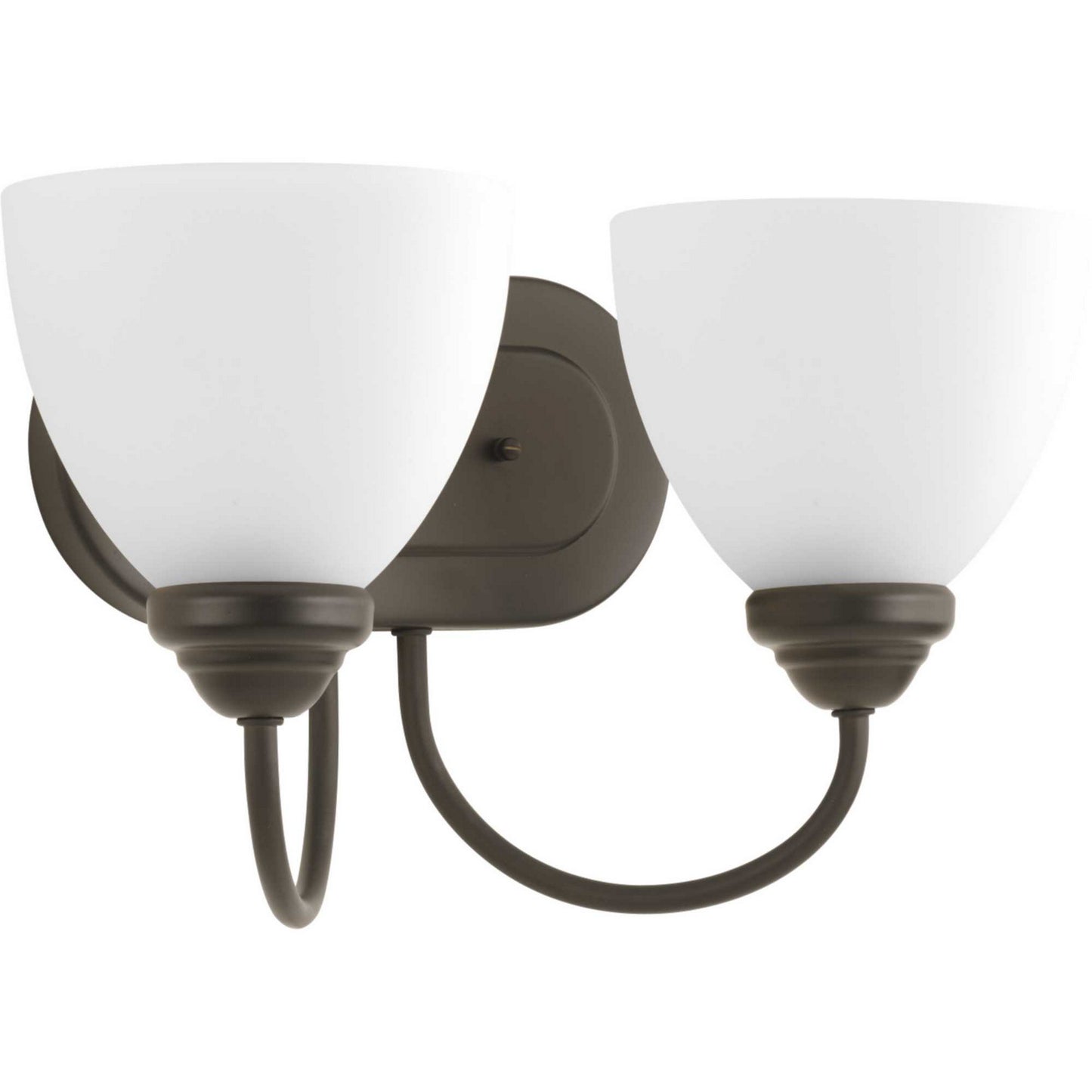 Heart Two Light Bath Bracket in Antique Bronze