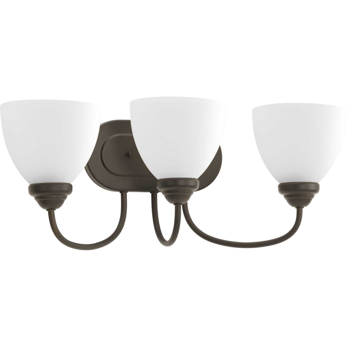 Heart Three Light Bath Bracket in Antique Bronze