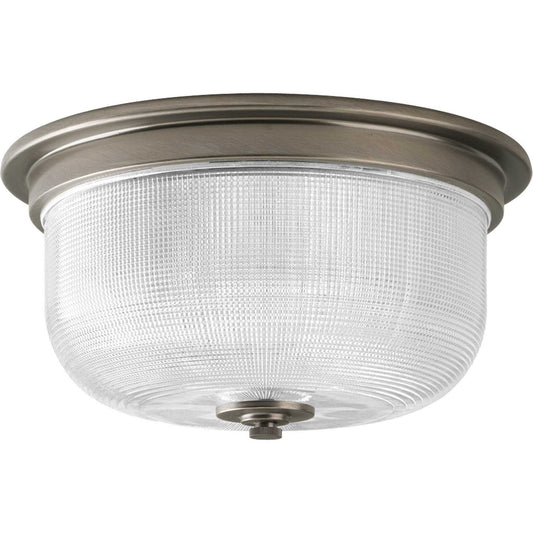 Archie Two Light Flush Mount in Antique Nickel