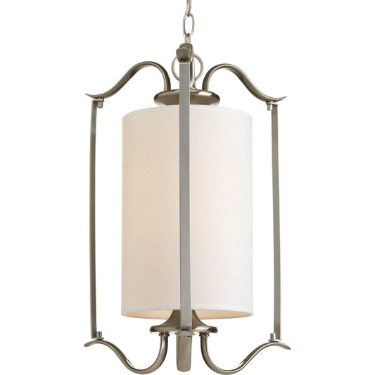 Inspire One Light Foyer Pendant in Brushed Nickel