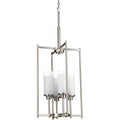 Progress Lighting - P3977-09 - Four Light Foyer Pendant - Alexa - Brushed Nickel