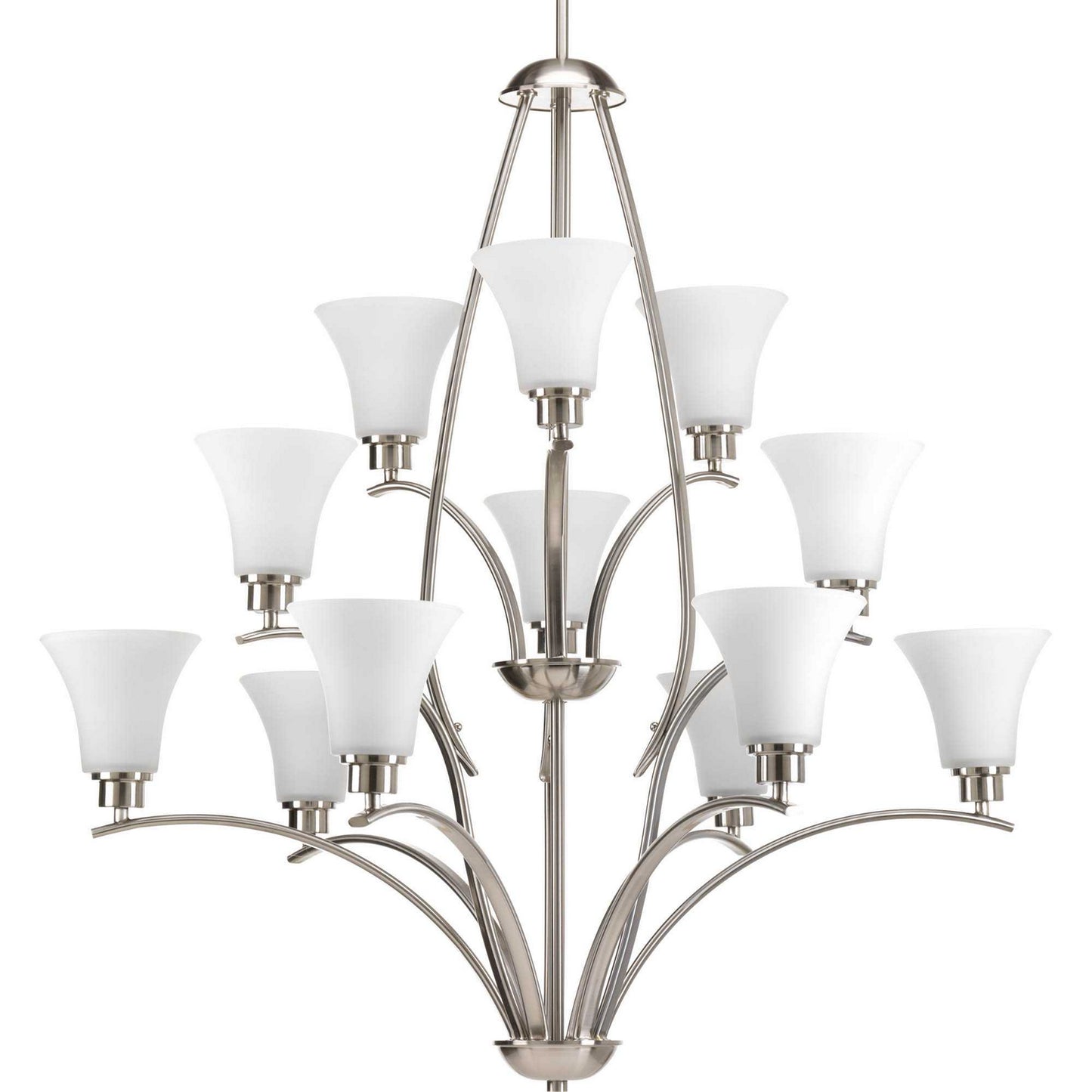 Joy 12 Light Chandelier in Brushed Nickel
