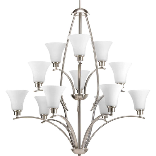 Joy 12 Light Chandelier in Brushed Nickel