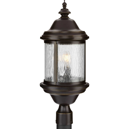 Ashmore Three Light Post Lantern in Antique Bronze