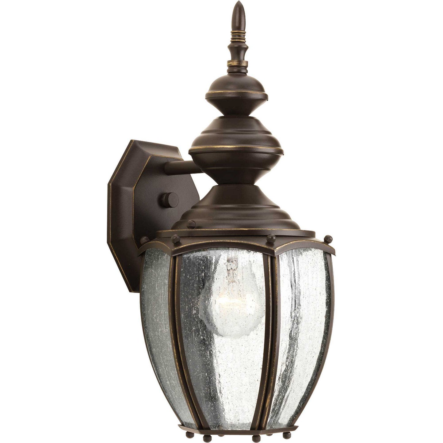 Roman Coach One Light Wall Lantern in Antique Bronze