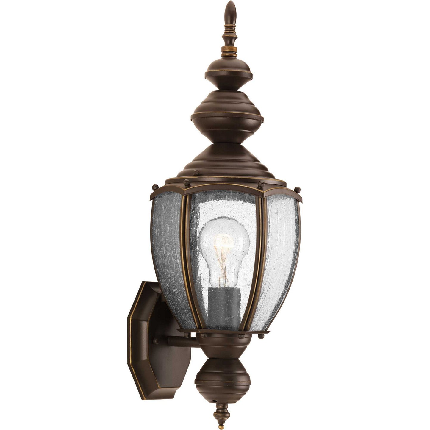 Roman Coach One Light Wall Lantern in Antique Bronze