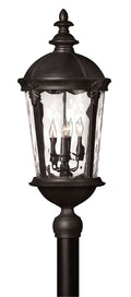 Windsor LED Post Top or Pier Mount Lantern in Black