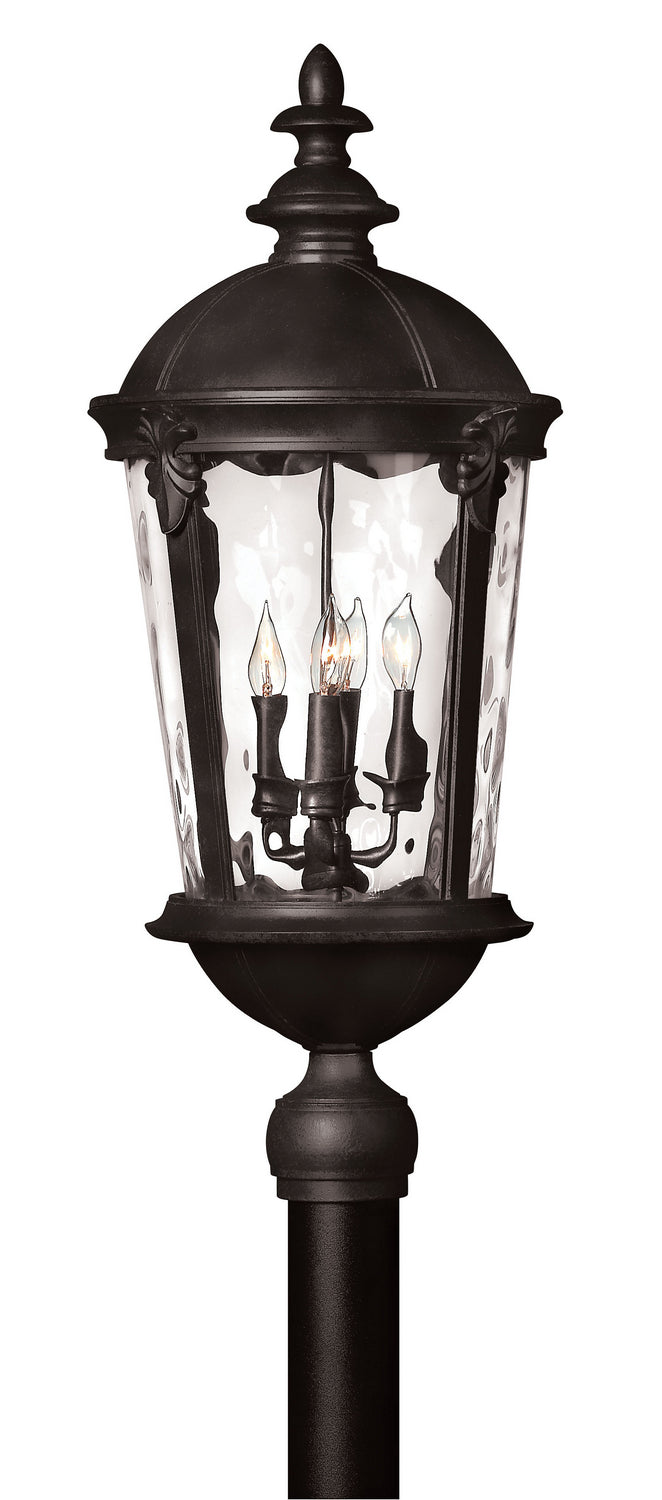 Windsor LED Post Top or Pier Mount Lantern in Black