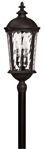 Windsor LED Post Top or Pier Mount Lantern in Black