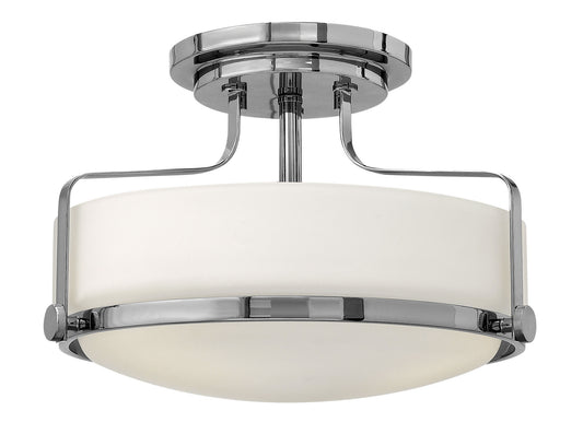 Harper LED Semi-Flush Mount in Chrome