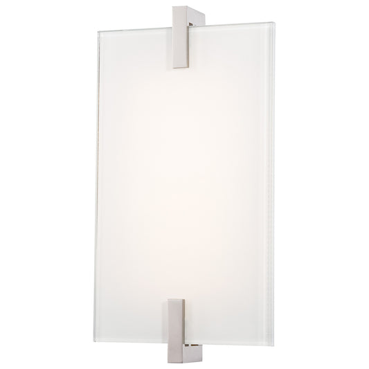 Hooked LED Wall Sconce in Polished Nickel