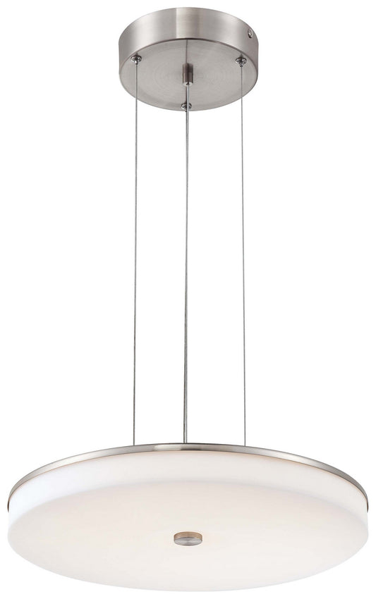 U. H. O. LED Pendant in Brushed Nickel