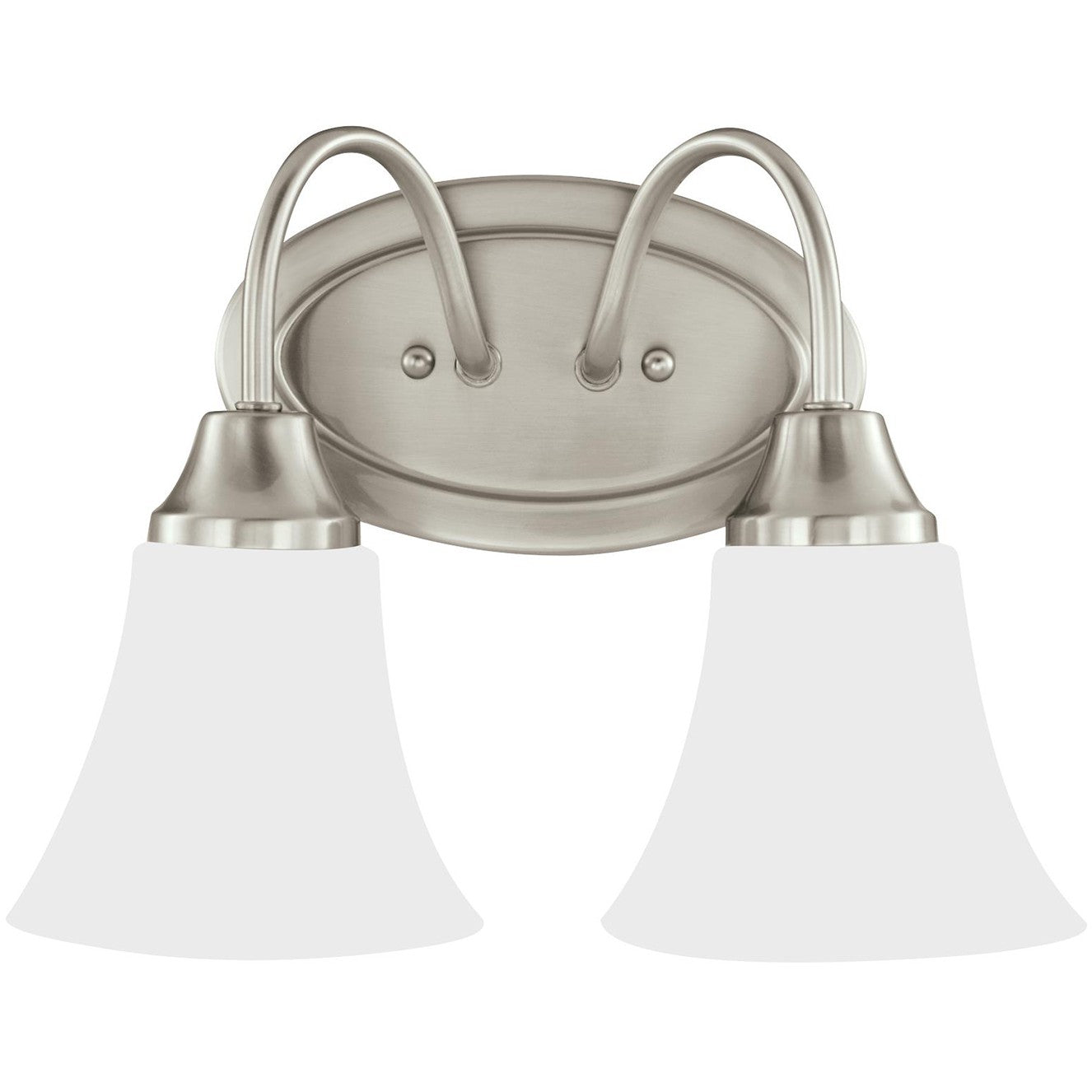 Holman Two Light Wall / Bath in Brushed Nickel