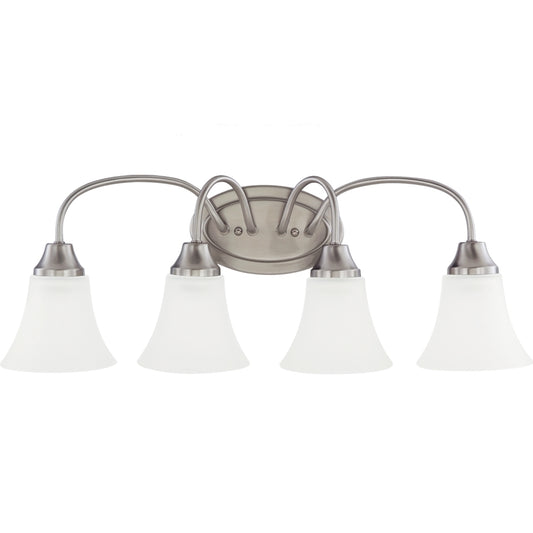 Generation Lighting - 44808-962 - Four Light Wall / Bath - Holman - Brushed Nickel