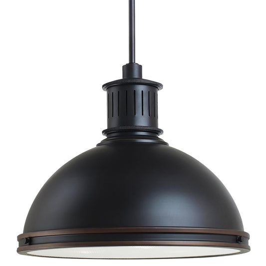 Pratt Street Metal Three Light Pendant in Autumn Bronze